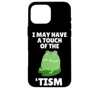 Cute Frog Toad Touch of The Tism Autism Awareness Coque pour iPhone 16 Pro Max
