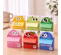 Cute Fruit Monster Pop-Up Sticky Notes Dispenser,80 Tear-Away Pages (12pc)