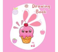 Cute Fruity Kawaii Drawing Book - Pink Pastel Sketchbook for Artists Blank Art Notebook | 100 Pages | 8.5 x 8.5 Inches | Perfect Drawing Gift, ... Sketching, Coloring & Creative Gifting