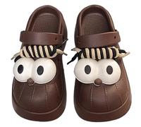 Cute Funny 3D Big Eye Dog Slipper Fun Cartoon Package Head Eva Slippers