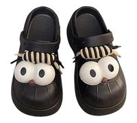Cute Funny 3D Big Eye Dog Slipper Fun Cartoon Package Head Eva Slippers