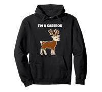 Cute Funny caribous Animals Little Simple I'm a Caribou Sweat à Capuche