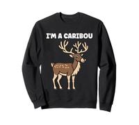 Cute Funny caribous Animals Little Simple I'm a Caribou Sweatshirt