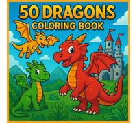 Cute & Funny Dragons Coloring Book: 50 Adorable and Fun Dragon Designs for Stress Relief, Relaxation & Creativity | Dragones para colorear: A ... for Markers, Crayons & Colored Pencils