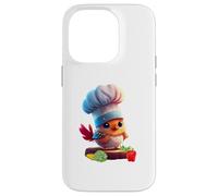 Cute Funny Restaurant Chef Bird Yes Chef Coque pour iPhone 14 Pro