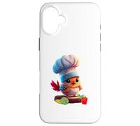 Cute Funny Restaurant Chef Bird Yes Chef Coque pour iPhone 16 Plus