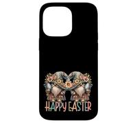 Cute Garden Gnomes with Easter Eggs for Teacher Happy Easter Coque pour iPhone 14 Pro Max