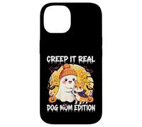 Cute Ghost Dog Mom Halloween Creep It Real Edition Coque pour iPhone 14