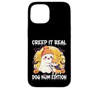 Cute Ghost Dog Mom Halloween Creep It Real Edition Coque pour iPhone 15