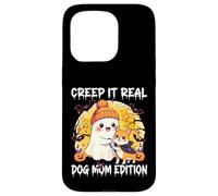 Cute Ghost Dog Mom Halloween Creep It Real Edition Coque pour iPhone 15 Pro