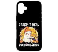 Cute Ghost Dog Mom Halloween Creep It Real Edition Coque pour iPhone 16 Plus