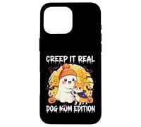 Cute Ghost Dog Mom Halloween Creep It Real Edition Coque pour iPhone 16 Pro Max