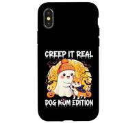 Cute Ghost Dog Mom Halloween Creep It Real Edition Coque pour iPhone X/XS