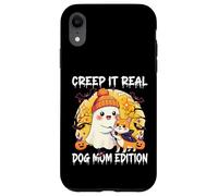 Cute Ghost Dog Mom Halloween Creep It Real Edition Coque pour iPhone XR