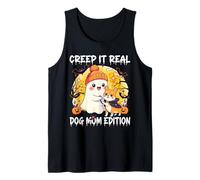 Cute Ghost Dog Mom Halloween Creep It Real Edition Débardeur