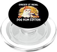 Cute Ghost Dog Mom Halloween Creep It Real Edition PopSockets PopGrip pour MagSafe