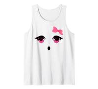 Cute Ghost Face with Bow for Girl Women Halloween Costume Débardeur