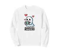 Cute Ghost Halloween Spooky Boo Gamer Videogame Sweatshirt
