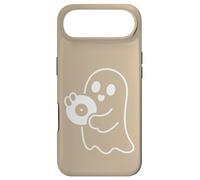 Cute Ghost Holding Vinyl Record Music Graphic - Beige Coque pour iPhone Air