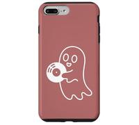 Cute Ghost Holding Vinyl Record Music Graphic - Rose Coque pour iPhone 7 Plus/8 Plus