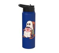 Cute Ghost Hot Cocoa Cozy Comfort Theme Stainless Steel Insulated Water Bottle