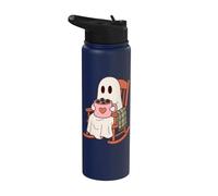 Cute Ghost Hot Cocoa Cozy Comfort Theme Stainless Steel Insulated Water Bottle