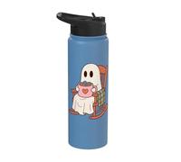 Cute Ghost Hot Cocoa Cozy Comfort Theme Stainless Steel Insulated Water Bottle