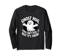 Cute Ghost Hugs Sarcastique Funny Spooky Pun Citation Amitié Manche Longue