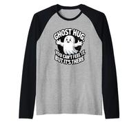 Cute Ghost Hugs Sarcastique Funny Spooky Pun Citation Amitié Manche Raglan