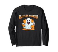 Cute Ghost Police Security Candy Halloween Manche Longue