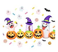 Cute Ghost Pumpkin Built-in LEDs Halloween Inflatables 8ft