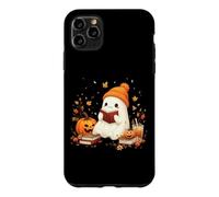 Cute Ghost Reading Book Lovers Halloween Ghost Coffee Cozy Coque pour iPhone 11 Pro Max