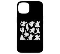 Cute Ghost Yoga Poses Halloween Themed Men Women Yogis Coque pour iPhone 13