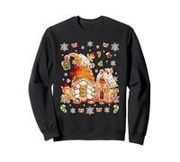 Cute Gingerbread House Decor for Women with Christmas GNOME Sweatshirt