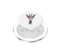 Cute Giraffe in Red Sunglasses Graphic T-Shirt Funny Animal PopSockets PopGrip pour MagSafe