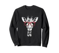 Cute Giraffe in Red Sunglasses Graphic T-Shirt Funny Animal Sweatshirt