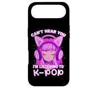 Cute Girl Graphic Tee Can't Hear You I'm Listening to Kpop Coque pour iPhone Air