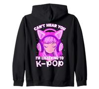 Cute Girl Graphic Tee Can't Hear You I'm Listening to Kpop Sweat à Capuche