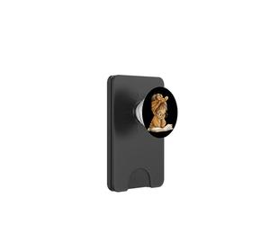 Cute Girl Open Book Reading Lover Graphic Lunettes Rondes PopSockets PopWallet pour MagSafe