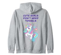Cute Girls Don't Need Tonsils: Women Girls Tonsil Recovery Sweat à Capuche
