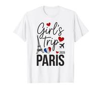 Cute Girls Trip Paris 2026 Vacation Queen Camp Assorti T-Shirt