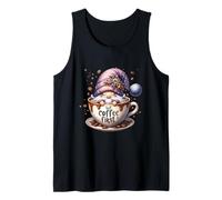 Cute GNOME Coffee Mug with Funny Saying But Coffee First Débardeur