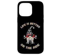 Cute GNOME for Oldschool Biker - Life is Better on The Ride Coque pour iPhone 14 Pro Max