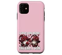 Cute GNOME I Love You More The End I Win Pink Valentines Coque pour iPhone 11