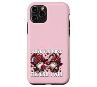 Cute GNOME I Love You More The End I Win Pink Valentines Coque pour iPhone 11 Pro