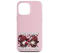 Cute GNOME I Love You More The End I Win Pink Valentines Coque pour iPhone 13 Pro Max
