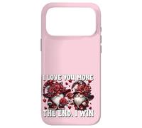 Cute GNOME I Love You More The End I Win Pink Valentines Coque pour iPhone 17 Pro Max