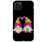Cute GNOME in 70s Outfit Shows Peace Sign in Hippie Costume Coque pour iPhone 11 Pro Max