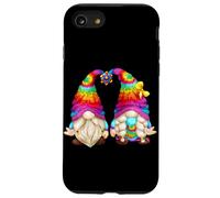 Cute GNOME in 70s Outfit Shows Peace Sign in Hippie Costume Coque pour iPhone SE (2020) / 7/8