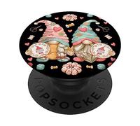 Cute GNOME Sewing Pattern for Women Who Loves Embroidery PopSockets PopGrip Adhésif